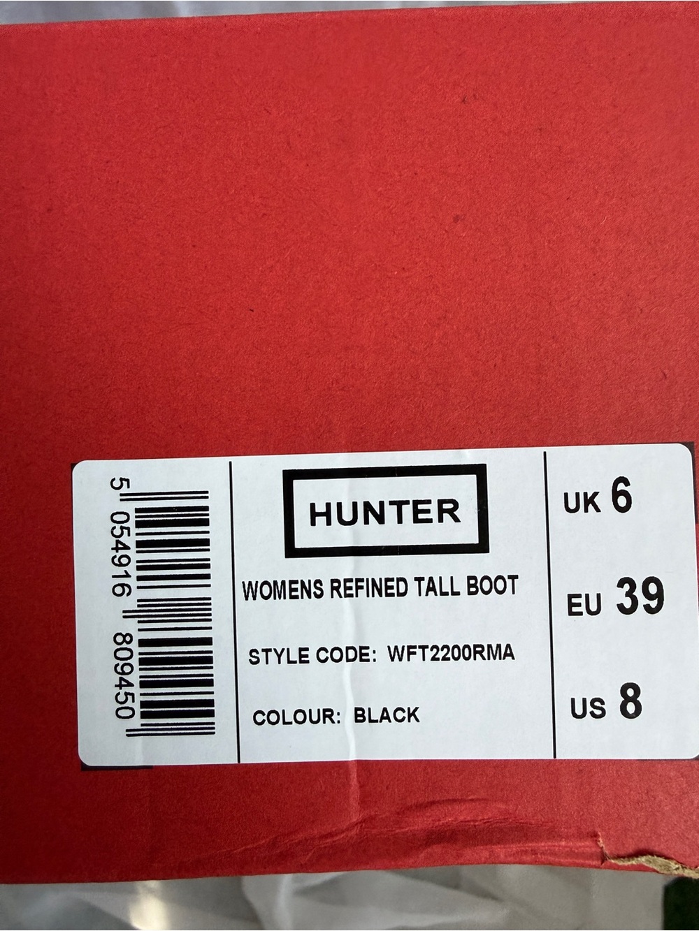 New! HUNTER Women’s Refined Tall Rain Boots | US 8 | UK 6 | EU 39 🖤☔️NEW! - Picture 4 of 10